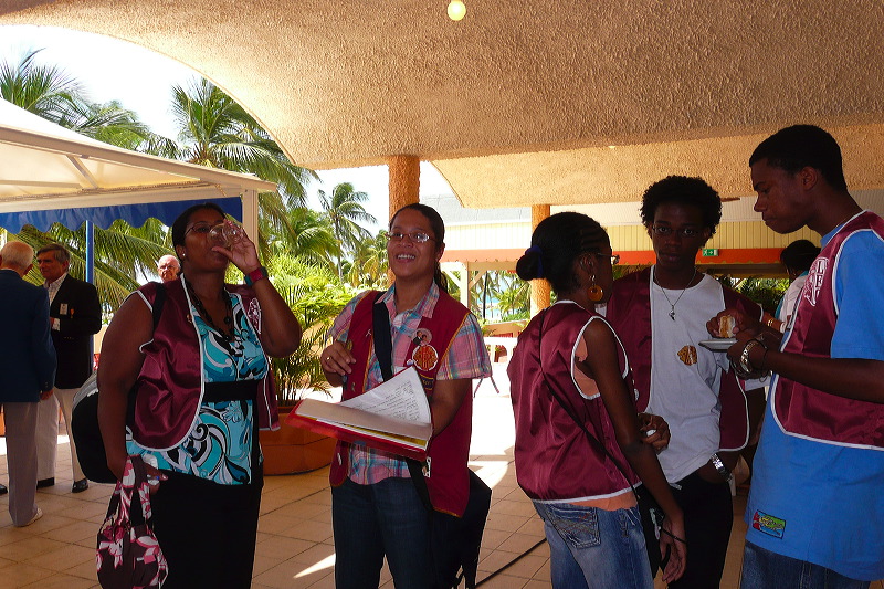 La charmante et dynamique Pr&eacute;sidente du L&eacute;o Club Ile de Cayenne, Christelle Chen-Sen